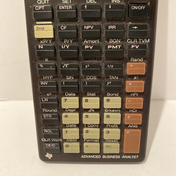Vintage 1996 Texas Instruments BA II Plus Calculator Advanced Business Analyst - Picture 4 of 9